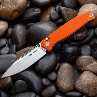Нож складной Real Steel Huginn Orange G10, клинок VG-10, 9,3см